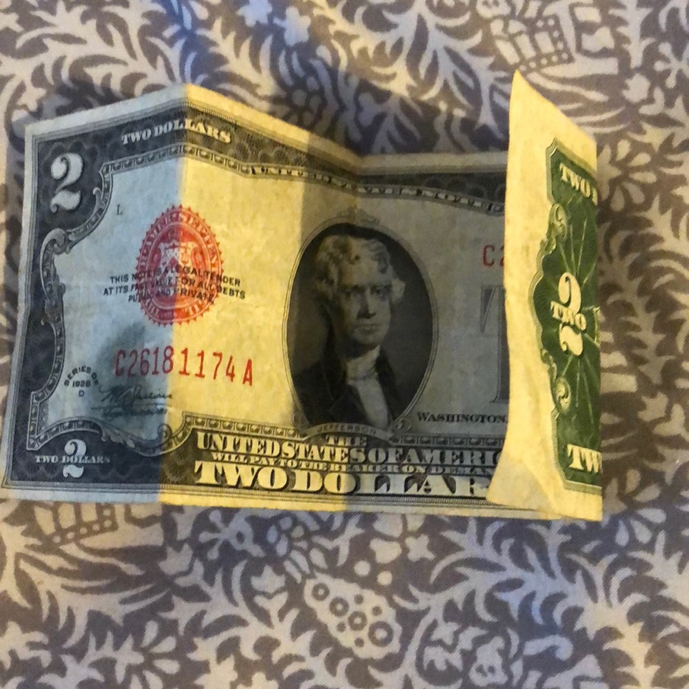 Rare 1928 2$ bill